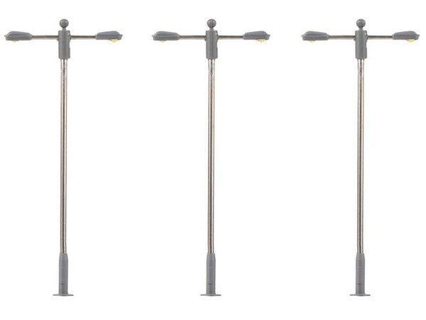 FALLER 272123 N LED-Straßenbeleuchtungen, Ansatzleuchten, kaltweiß3 Stück