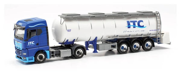 Herpa 316064 - H0 MAN TGX GM Lebensmitteltank-Sattelzug "ITC" (Niederlande/Oss)
