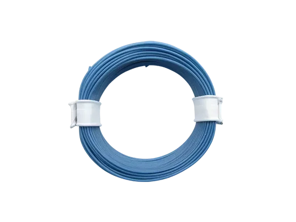Schönwitz 51007 - 10 Meter Ring Miniaturkabel Litze LIFY 0,05mm² blau