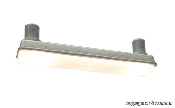 Viessmann 6337 H0 Wannenanbauleuchte, 2 LEDs weiss