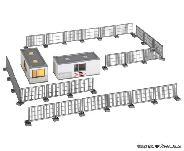 Kibri 38626 H0 Gebäude-Container STRABAG mit LED-Beleuchtun