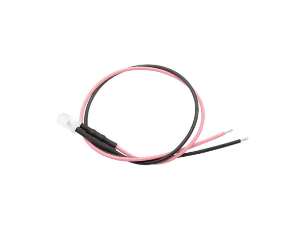 Schönwitz 51240 - 10 Stück LED 5mm klar mit Anschlusskabel und Widerstand pink