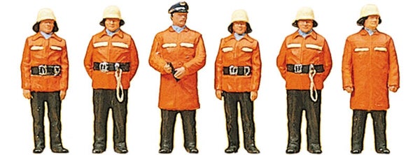 Preiser 10214 Feuerwehrmänner im Schutzanzug