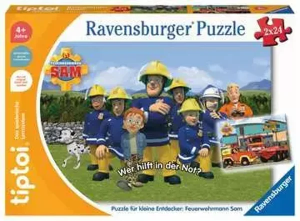 Ravensburger tiptoi Puzzle 00139 Puzzle für kleine Entdecker: Feuerwehrmann Sam