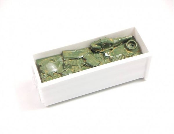Modellbahn Engl 361 - Panzerschrott Herpa UBOXX 72 x 24mm