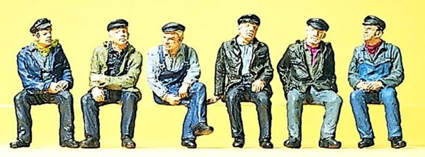 Preiser 10351 Sitzende Industrie- und Hafenarbeiter