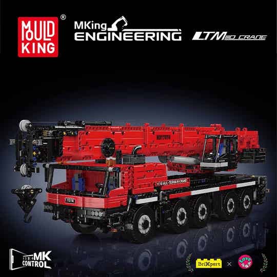 Mould King 17074 LTM 1100 Gru Mobile Telecomandata - 3218 Pezzi, Con Motore RC, Nuovo - Foto 2