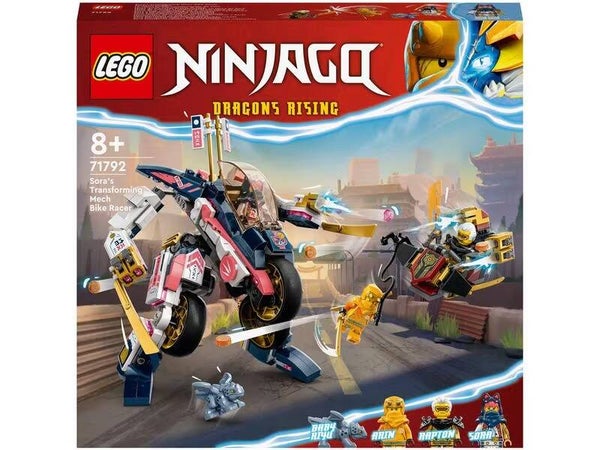 LEGO 71792 NINJAGO Soras transformierender Mech-Bike-Renner