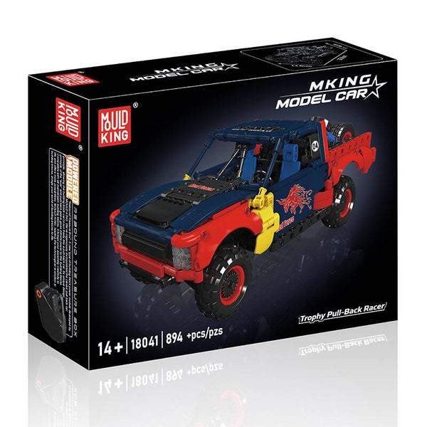 Mould King 18041 Trophy-Rennwagen mit Rückziehmotor