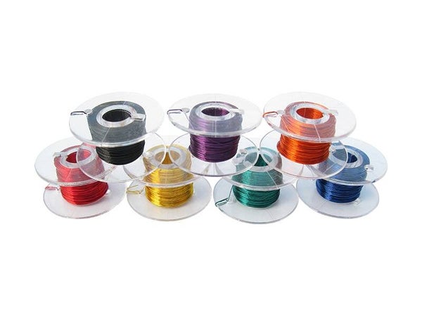 Schönwitz 51054 - 7x 10m Sortiment Set Kupferlackdraht Lackdraht 0,1mm extra dünn
