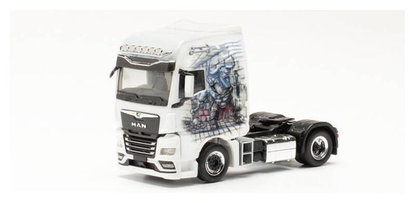 Herpa 315715 - H0 MAN TGX GX Individual Zugmaschine "Lagoudakis 5 / Minotaurus" (Bayern/Nürnberg)
