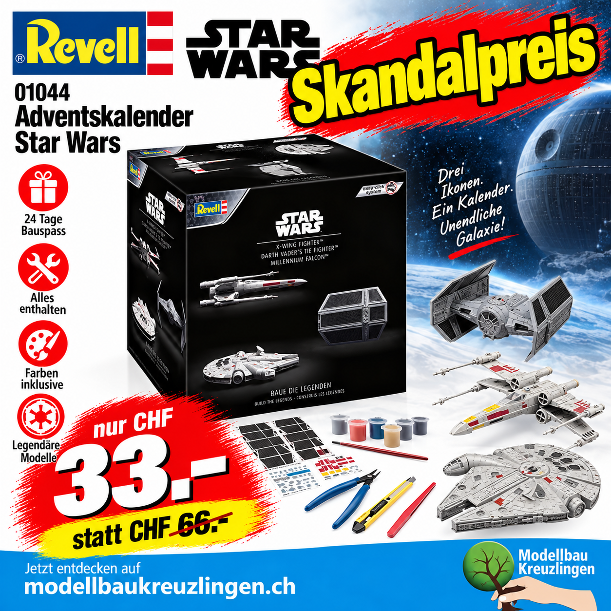 REVELL 01044 Adventskalender Star Wars