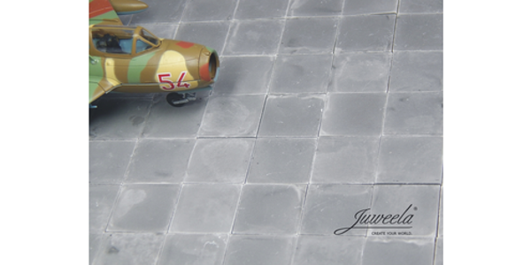 Juweela 27180 - 1:72 Betonplatten Fliegerhorst, Quadrat 120x