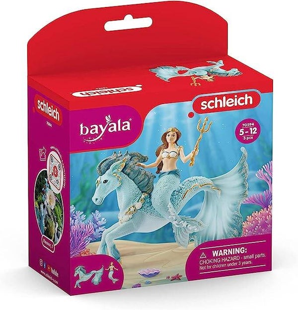 schleich 70594 Meerjungfrau-Eyela auf Unterwasserpferd, BAYALA