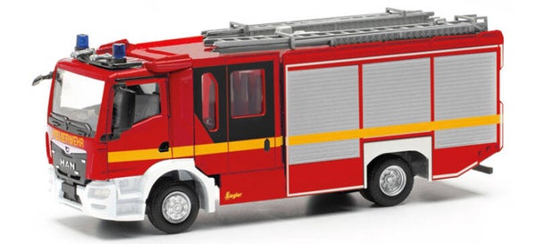 Herpa 097376 - H0 MAN TGM CC Ziegler-Z-Cab Löschfahrzeug "Feuerwehr"