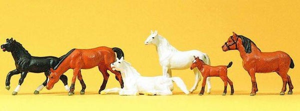 Preiser 10150 Pferde Figuren Spur H0