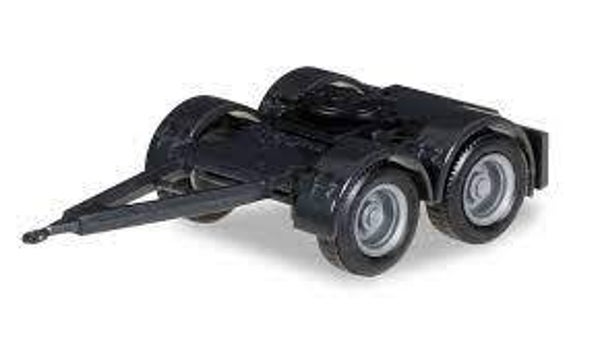 Herpa 051453 - H0 Dolly für Hängerzug, überlang (4 Stück), schwarz