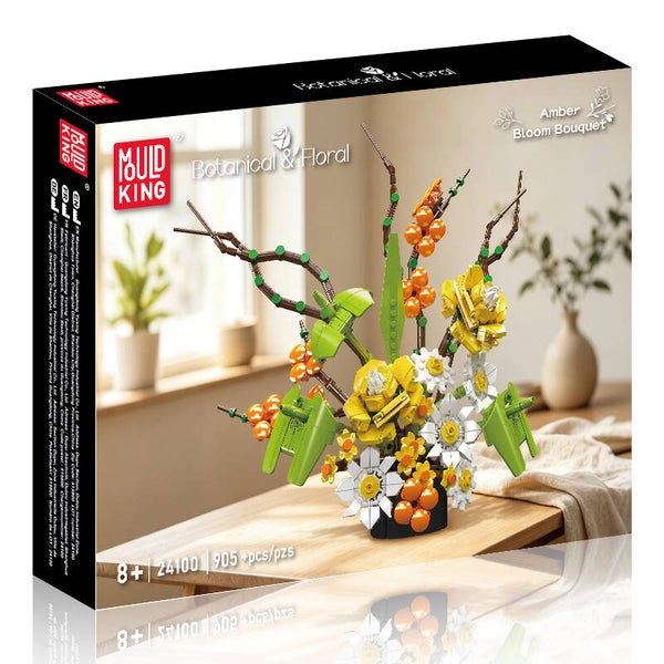 Mould King 24100 Amber Bloom Bouquet