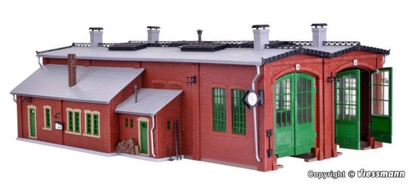 Vollmer 45752 H0 Lokschuppen mit Türschließvorrichtung, zweiständig