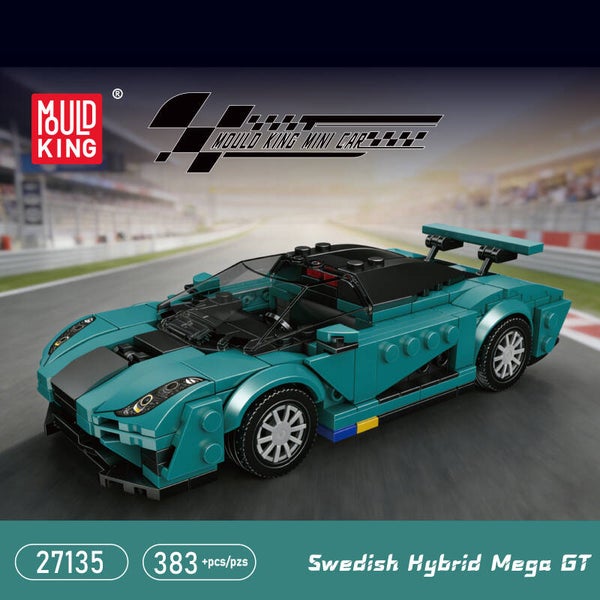 Mould King 27135 Hybrid Mega GT + Vitrine