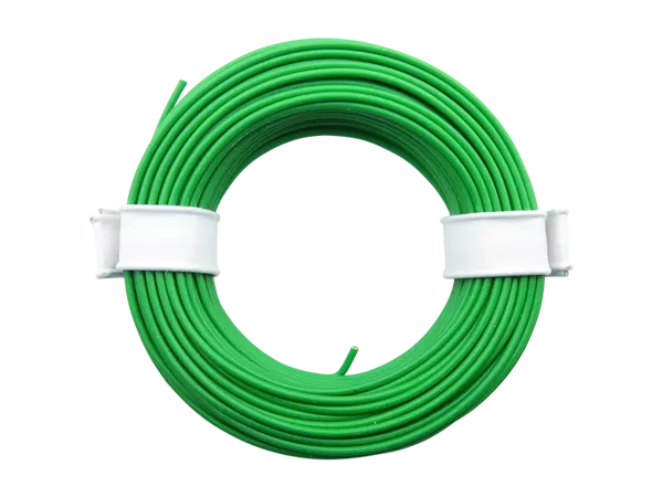 Schönwitz 51013 - 10 Meter Ring Miniaturkabel Litze flexibel LIY 0,25mm² grün