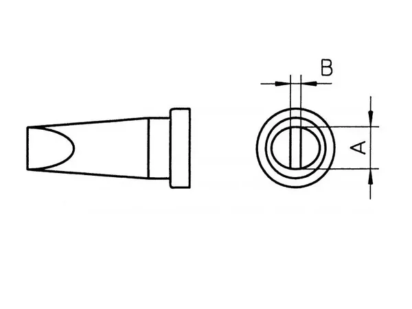 Schönwitz 42417 - Weller Lötspitze LT B 2,4mm Meißelform T0054440599