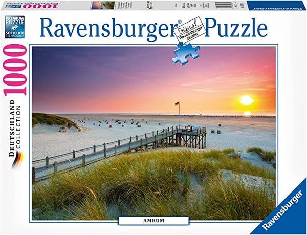 Ravensburger Puzzle 19877 - Sonnenuntergang über Amrum