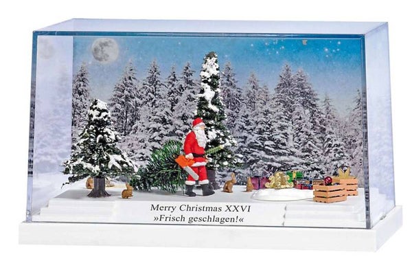 BUSCH 7628 H0 Diorama: Merry Christmas XXVI »Frisch geschlagen!«