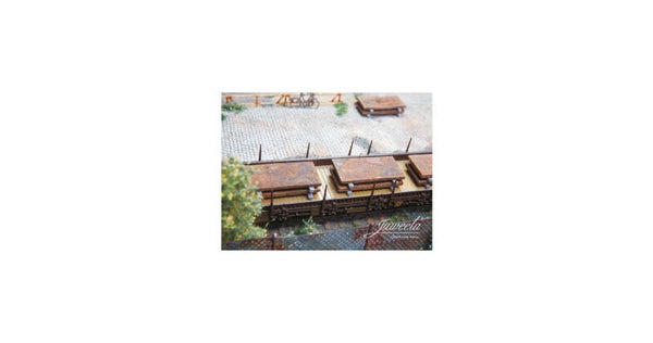 Juweela 28302 - 1:87 Brammen rostig Ladegut, 20x