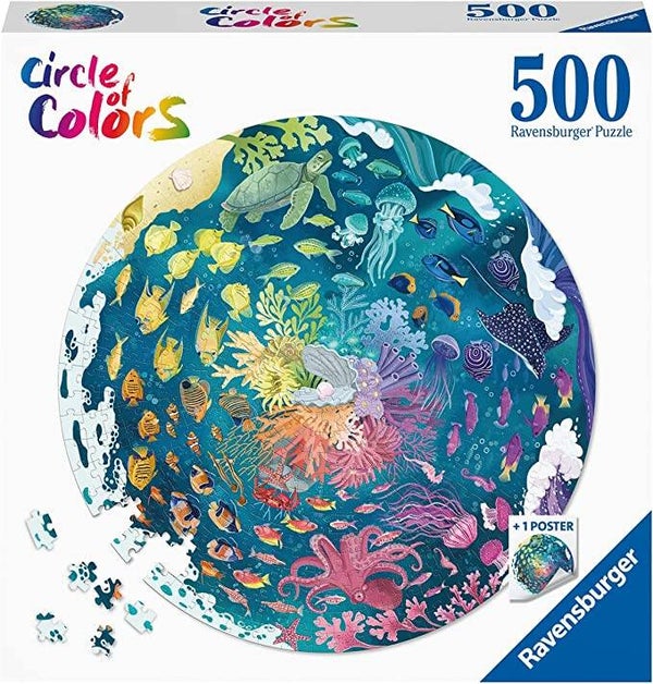 Ravensburger Puzzle 17170 - Circle of Colors - Ocean & Submarine 500