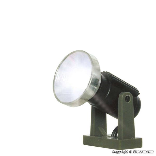 Viessmann 6530 N Flutlichtstrahler nieder, LED weiss