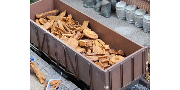 Juweela 24129 - 1:45 1:50 Metallschrott rostig Echtrost, 100g