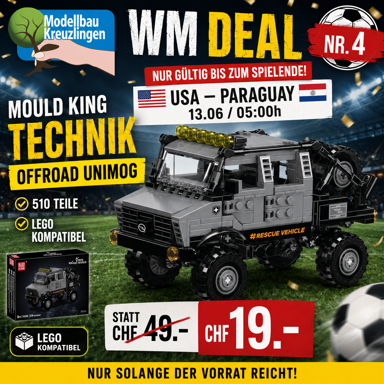 Mould King 24102 Technik Offroad Unimog