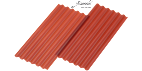 Juweela 23294 - 1:32 1:35 Wellplatte Faserzement ziegelrot, 50x