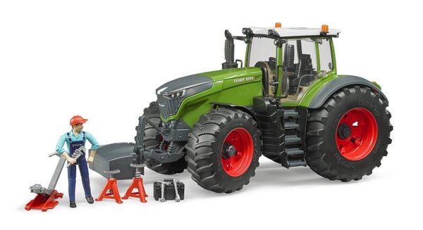 bruder 04041 Fendt 1050 Vario mit Mechaniker und Werkstattausstattung