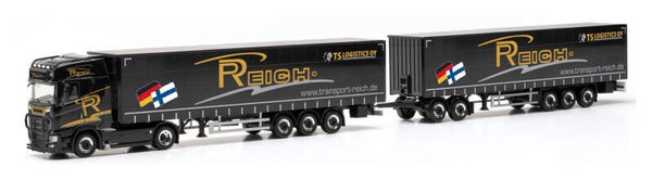 Herpa 316422 - H0 Scania CS 20 HD mit zwei Aufliegern "Philipp Reich" (Mecklenburg-Vorpommern/Vimfow)