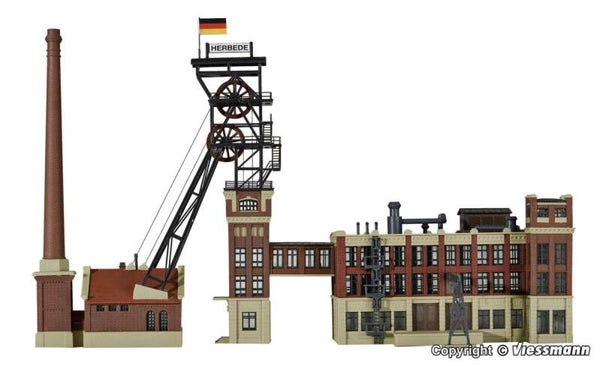 Kibri 37228 N Förderturm mit Maschinenhaus und Kohlewäschegebäude