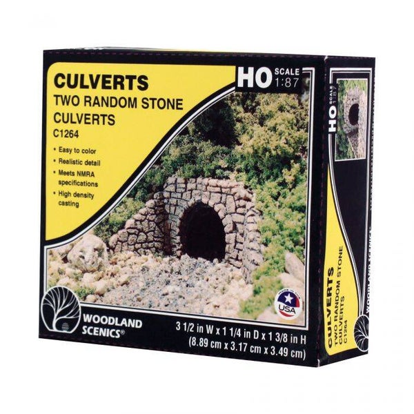 WOODLAND C1264 H0 Wasserdurchlass Bruchstein