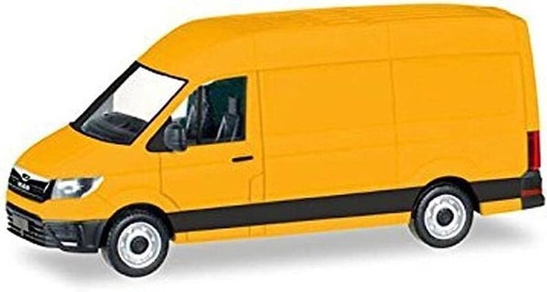 Herpa 092838 - H0 MAN TGE Kastenwagen Hochdach, ginstergelb