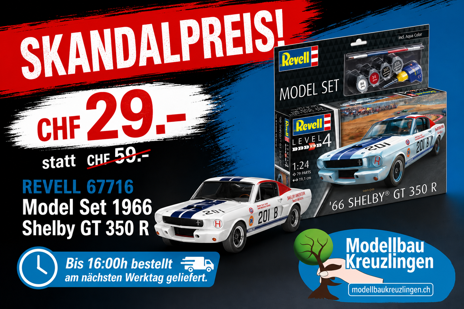 REVELL 67716 Model Set 1966 Shelby GT 350 R