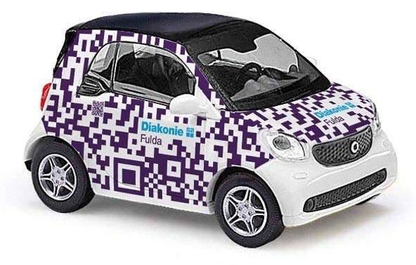 BUSCH 50723 H0 Smart Fortwo 2014, Diakonie Fulda