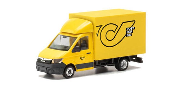Herpa 097130 - H0 MAN TGE Koffer "Post Österreich"