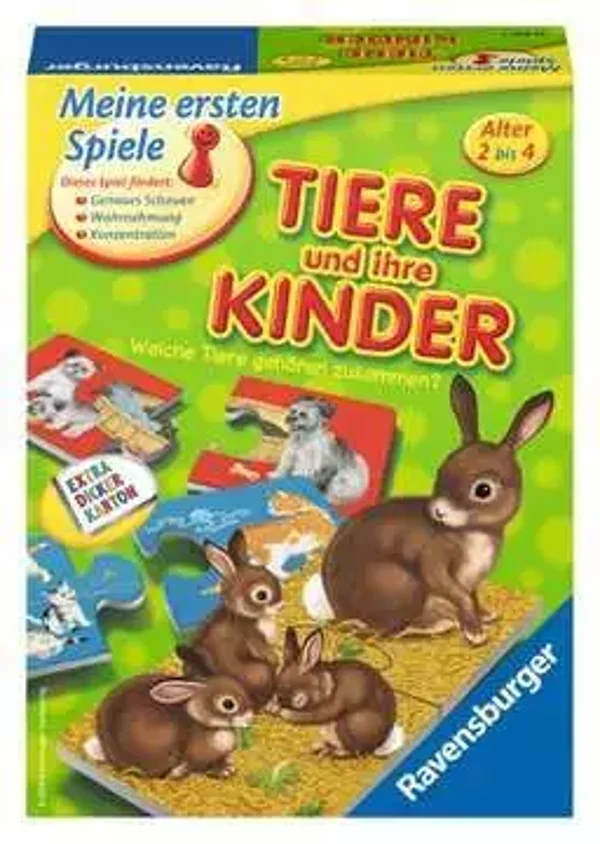 Ravensburger 21403 - Tiere und ihre Kinder - Kinderspiel