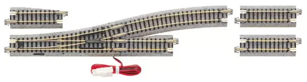 KATO N 7078203  Elektrische Weiche links 15° R, 481 mm