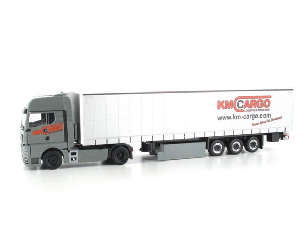 Herpa 952361 - H0 MAN TGX GX GaPlSzg.KM-Cargo