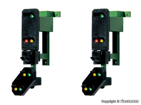 Viessmann 4753 H0 Einfahrsignalköpfe mit Vorsignal und Multiplex- Technologie, 2 Stück