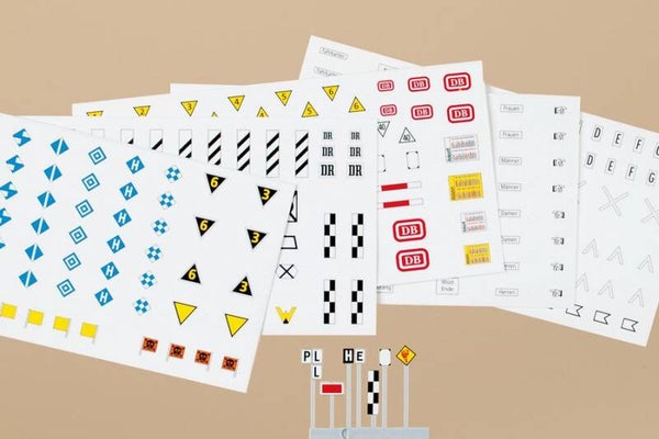 Auhagen N 44647 Eisenbahn-Signaltafeln und -Schilder