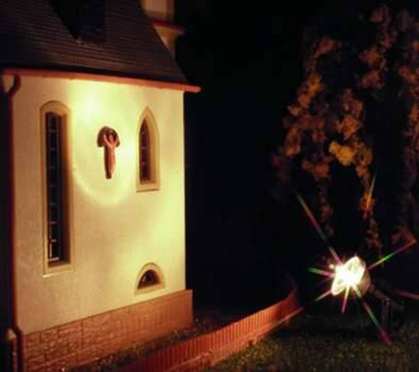 Viessmann 6330 H0 Flutlichtstrahler nieder, LED weiss