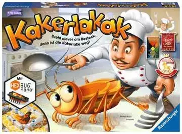 Ravensburger 22212 - Kakerlakak - Aktionsspiel mit elektronischer Kakerlake