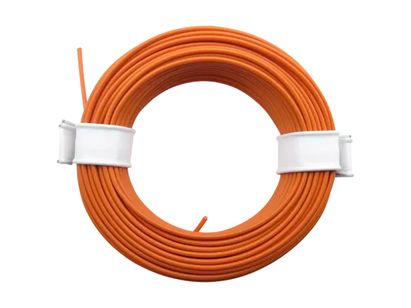 Schönwitz 51014 - 10 Meter Ring Miniaturkabel Litze flexibel LIY 0,25mm² orange